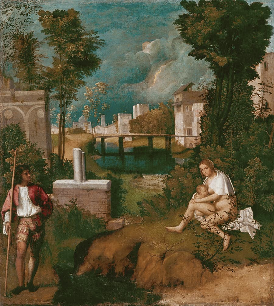 畫家喬喬內(Giorgione)的作品暴風雨(The Tempest)